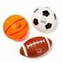 Molto - Set de 3 ballons de sport pour football, basketball et rugby - Diamètre 18 cm - En plastique
