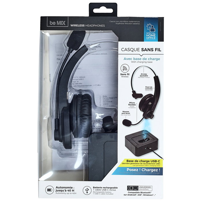 Be Mix Casques avec microphone sans fil Be Mix Casques avec microphone sans fil