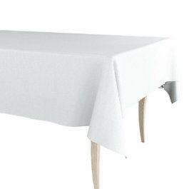 Exma Rouleau de nappe en PVC blanc lisse 1,40 x 25 m