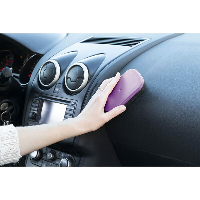 ABC ZABC12202 - Pack duo de nettoyage intérieur auto avec éponge et nettoyant pour tableau de bord - Pour surfaces délicates