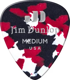 DUNLOP Pack de 12 médiators Genuine Celluloid Confetti - Medium