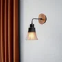 Applique murale Black en fer et verre