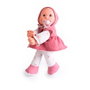 Muñecas Antonio Juan Poupée musicale premier Antonio Juan Dolly fille 36 cm corps doux avec vêtement rose et capote - Référence 83206
