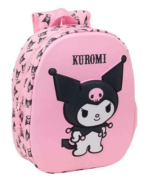 Safta Mochila Kuromi 3D - Sac à dos pour enfants 27x33x10 cm