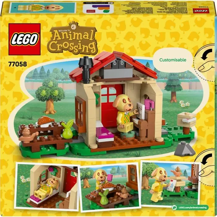 LEGO 77058 Jouet de Construction Animal Crossing - La Maison Douillette de Mirza, 149 Pièces avec Minifigurine, Dès 6 Ans