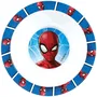 Fun House - Lot de 6 pièces de vaisselle pour enfant Spider-Man - Assiette 22 cm, assiette 16 cm, couverts, verre, gourde et boîte à goûter