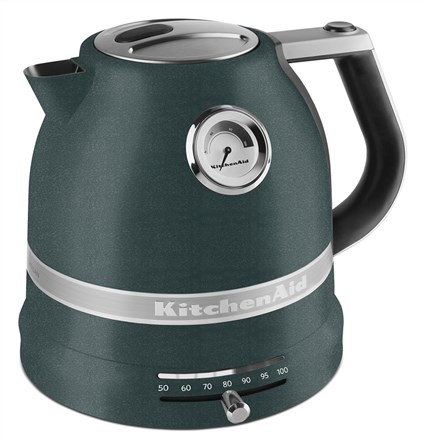 Kitchenaid 5KEK1522 Bouilloire électrique 1,5 L vert design Palmeira avec contrôle de température et paroi double
