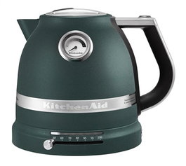 Kitchenaid 5KEK1522 Bouilloire électrique 1,5 L vert design Palmeira avec contrôle de température et paroi double