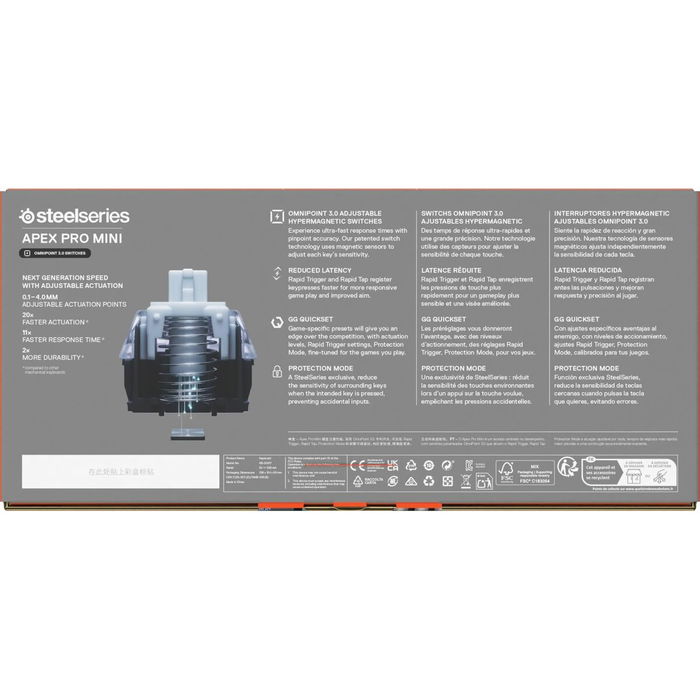 Clavier SteelSeries 64913 Noir Qwerty US