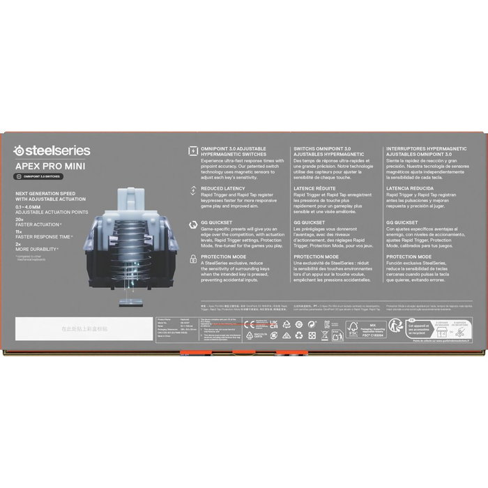 Clavier SteelSeries 64913 Noir Qwerty US