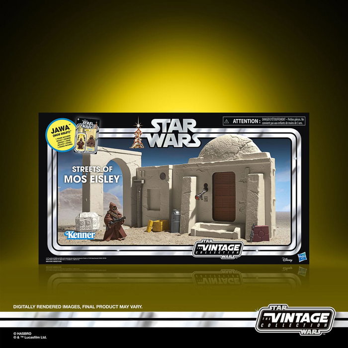 Star Wars Episode IV Vintage Collection playset Streets of Mos Eisley avec figurine Jawa Star Wars Episode IV Vintage Collection playset Streets of Mos Eisley avec figurine Jawa