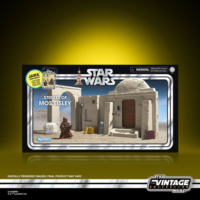 Star Wars Episode IV Vintage Collection playset Streets of Mos Eisley avec figurine Jawa Star Wars Episode IV Vintage Collection playset Streets of Mos Eisley avec figurine Jawa