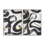 Home ESPRIT Toile Abstrait et Moderne 103 x 4,5 x 143 cm