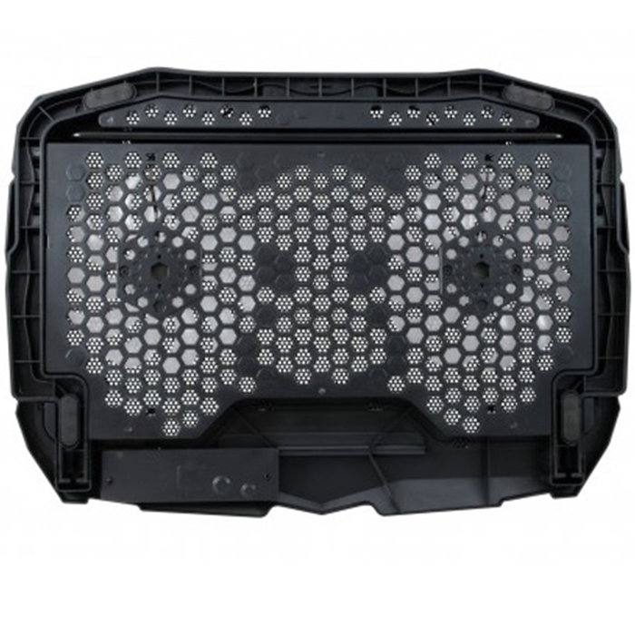 Conceptronic Thana07B Support de Refroidissement pour Ordinateur Portable 17 pouces avec 2 Ventilateurs LED Bleu USB Noir