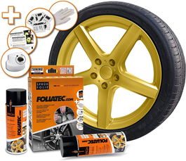 Foliatec Gomme Liquide Set Doré Métallique 2 X 400 mL FO2047