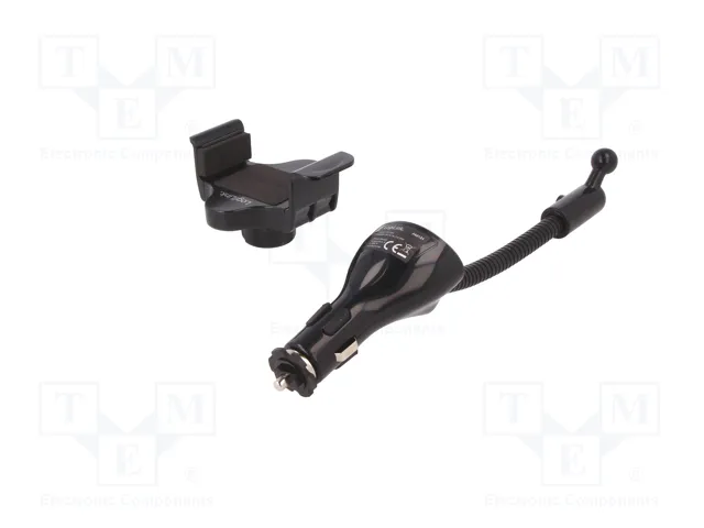 LOGILINK Attache automobile noir avec 2 ports USB A