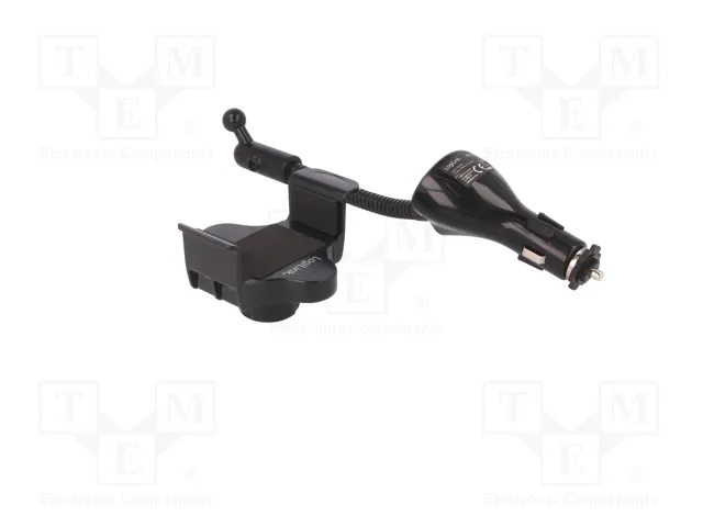 LOGILINK Attache automobile noir avec 2 ports USB A