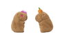 Capybara Piu - Peluche Capybara 26 cm - Lot de 4 - Modèles assortis