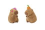 Capybara Piu - Peluche Capybara 26 cm - Lot de 4 - Modèles assortis