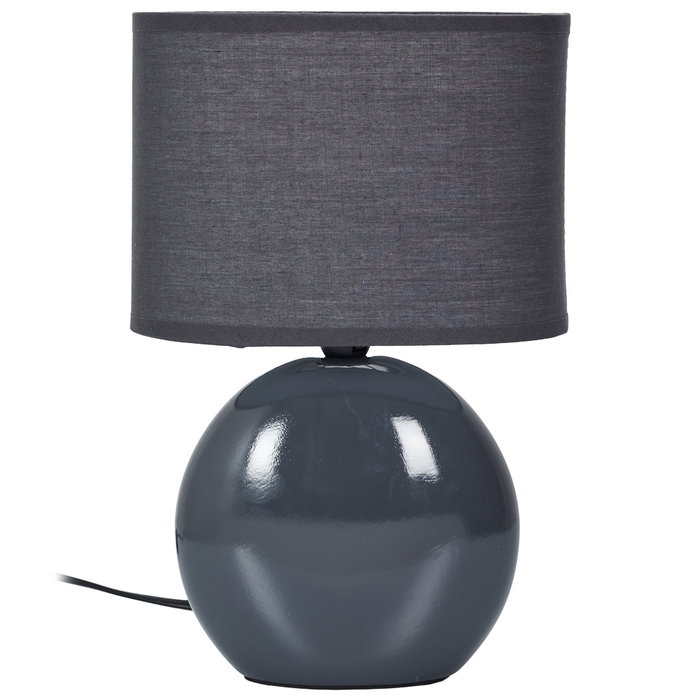 Home Deco Factory Lampe de Table Ovale Grise