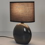 Home Deco Factory Lampe de Table Ovale Grise