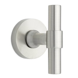 JANDEL Poignée avec rosette modèle T 80 mm Ø50 Noir Mat
