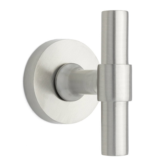 JANDEL Poignée avec rosette modèle T 80 mm Ø50 Noir Mat JANDEL Poignée avec rosette modèle T 80 mm Ø50 Noir Mat
