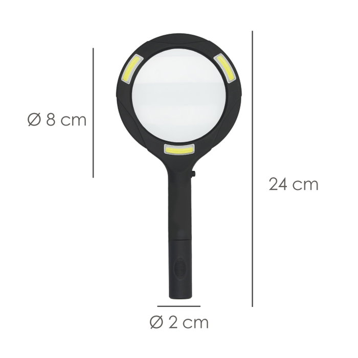 WOLFPACK LINEA PROFESIONAL Lupa con LED 2,5x Aumentos Ø11cm