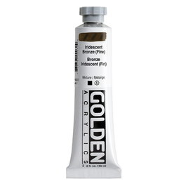 Golden Peinture Acrylique Heavy Body Bronze Iridescent (Fin) 59 ml