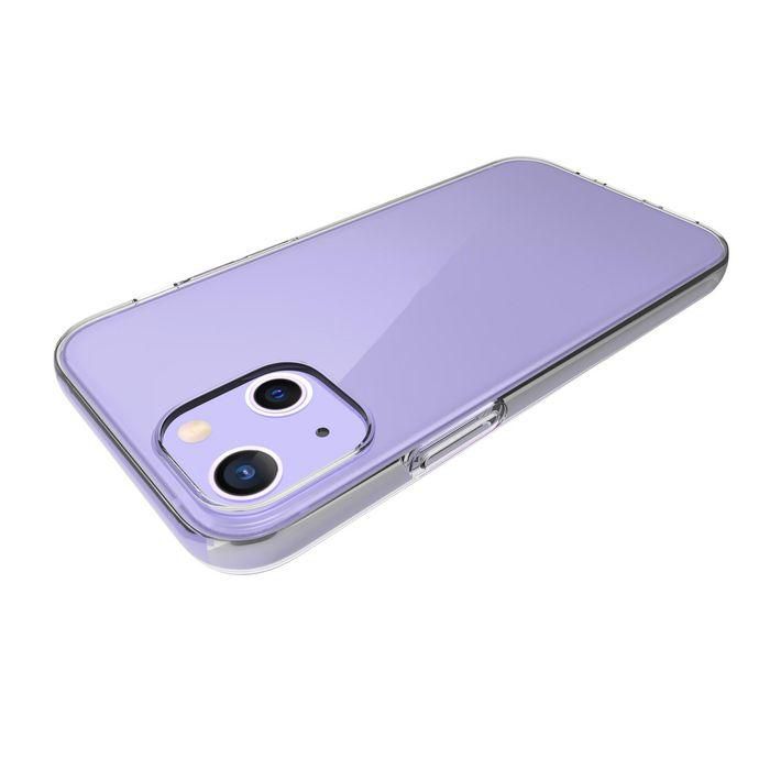 eSTUFF Coque de protection TPU transparente et souple pour iPhone 13 mini - Compatible chargement sans fil QI - LONDON eSTUFF Coque de protection TPU transparente et souple pour iPhone 13 mini - Compatible chargement sans fil QI - LONDON