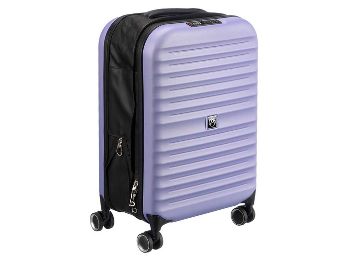 Arte Regal Malette Pliable 37L avec Cadenas 40x55x16 cm, Voyage Cabine, Lila et Noir (Set de 3)