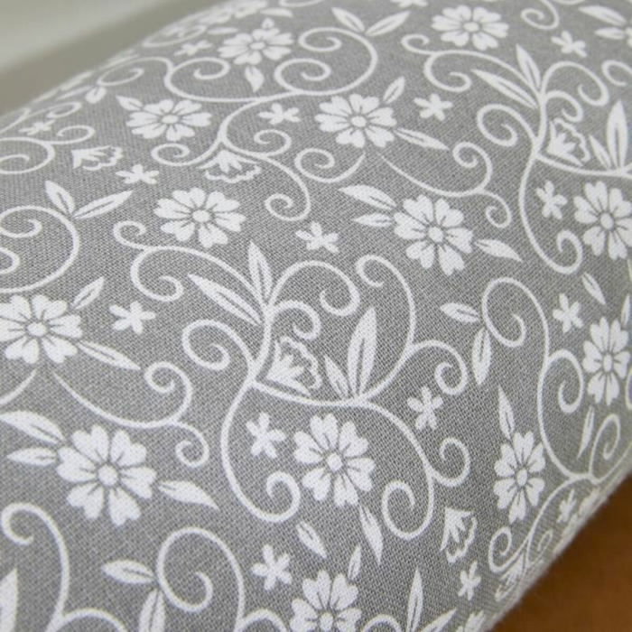 Today Coussin Polochon Charme Imprimé Gris foncé Capucine 45 x 15 cm Today Coussin Polochon Charme Imprimé Gris foncé Capucine 45 x 15 cm