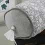 Today Coussin Polochon Charme Imprimé Gris foncé Capucine 45 x 15 cm