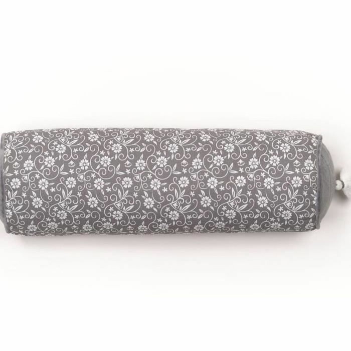 Today Coussin Polochon Charme Imprimé Gris foncé Capucine 45 x 15 cm Today Coussin Polochon Charme Imprimé Gris foncé Capucine 45 x 15 cm