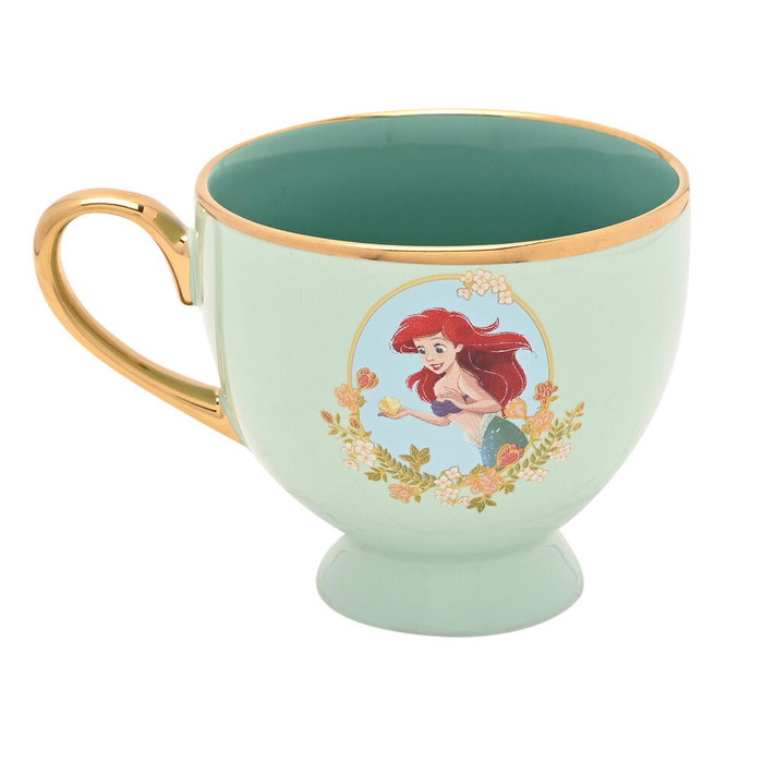 WIDDOP & CO Tasse à thé et soucoupe Ariel Princesas Disney vert menthe WIDDOP & CO Tasse à thé et soucoupe Ariel Princesas Disney vert menthe