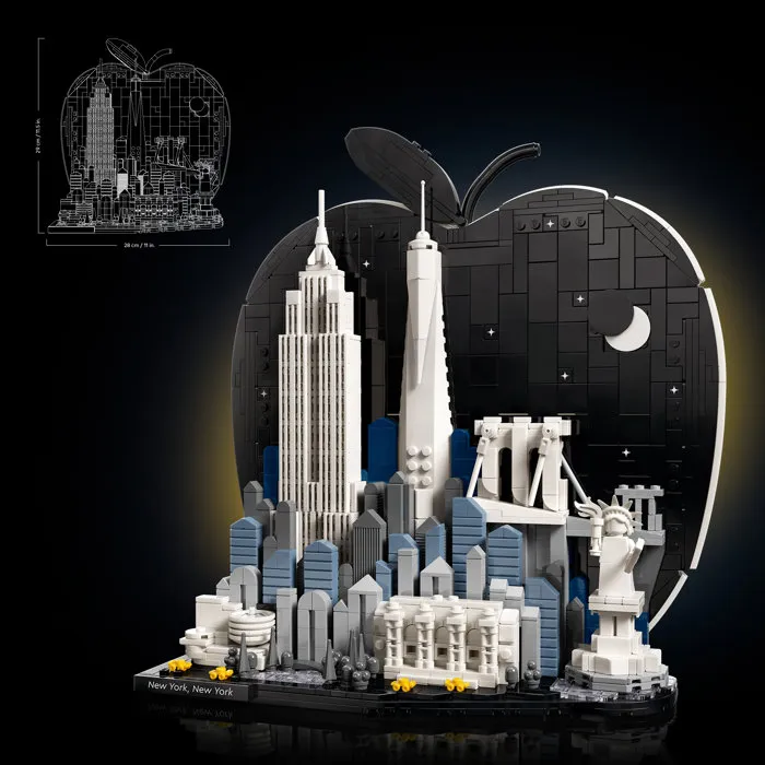 Lego Architecture 21066 New York, la Grosse Pomme – Set de Construction Miniature pour Adultes Lego Architecture 21066 New York, la Grosse Pomme – Set de Construction Miniature pour Adultes