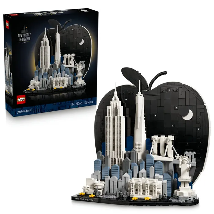 Lego Architecture 21066 New York, la Grosse Pomme – Set de Construction Miniature pour Adultes Lego Architecture 21066 New York, la Grosse Pomme – Set de Construction Miniature pour Adultes