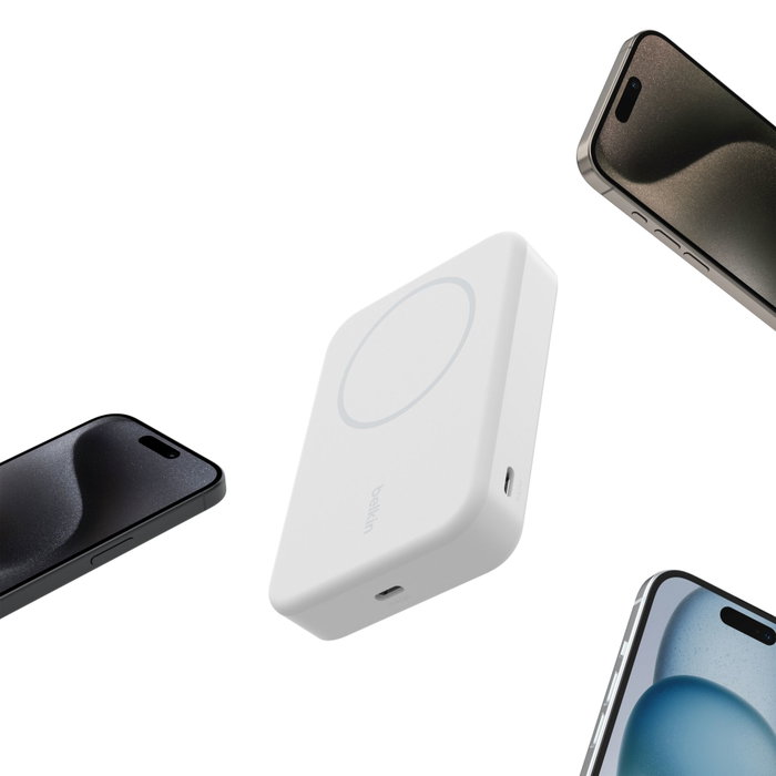 Belkin BoostCharge Pro Magnétique 10000 mAh Qi2 15W - Blanche
