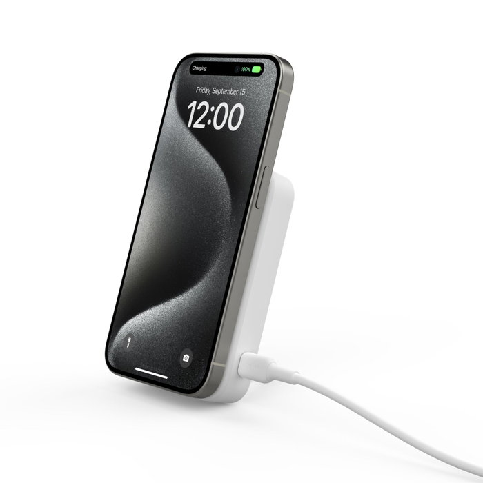 Belkin BoostCharge Pro Magnétique 10000 mAh Qi2 15W - Blanche