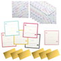 Party Time Set de 6 Cartes d'Invitation à Gratter avec Enveloppes