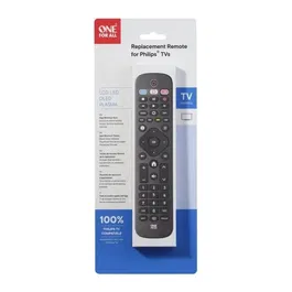 One For All URC4913 - Télécommande universelle pour TV Philips avec touche Netflix, pilotage barre de son, compatible 100%, sans programmation