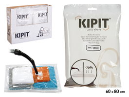 Kipit lot de 1 sac sous vide transparent 60 x 80 cm plastique réduit volume 70% (Set de 36)