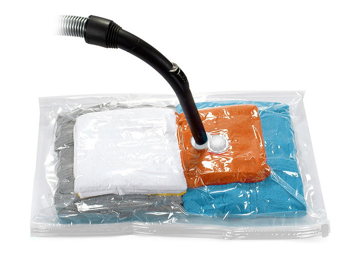 Kipit lot de 1 sac sous vide transparent 60 x 80 cm plastique réduit volume 70% (Set de 36)
