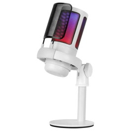 Mars Gaming MMICSEW Microphone de studio professionnel ARGB, cardioïde, USB, 196kHz/24 bits, moniteur 3.5mm