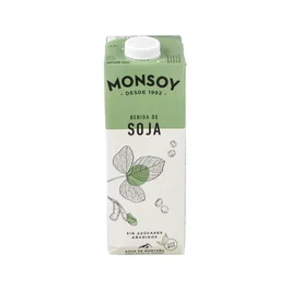 MONSOY Bebida Vegetal De Soja Bio 1L par 6 – Boisson Végétale au Soja