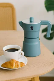 Pezzetti Cafetière italienne SOLIDEXPRESS M30 Bleu Vert, 6 tasses