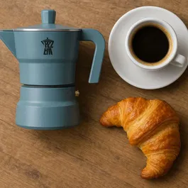 Pezzetti SOLIDEXPRESS Cafetière moka italienne en aluminium, 6 tasses, Vert - Pour un espresso authentique à la maison