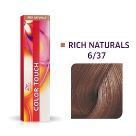 Wella Professionals Color Touch - Teinture capillaire semi-permanente sans ammoniaque 6/37 Dark Blonde Golden Chestnut - 60 ml