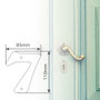 GSC Evolution Numéro de porte 7 en acier inoxydable, Titane doré