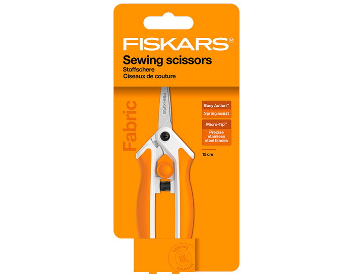 Fiskars Tijeras SOFTOUCH MICRO-TIP con muelle 16cm